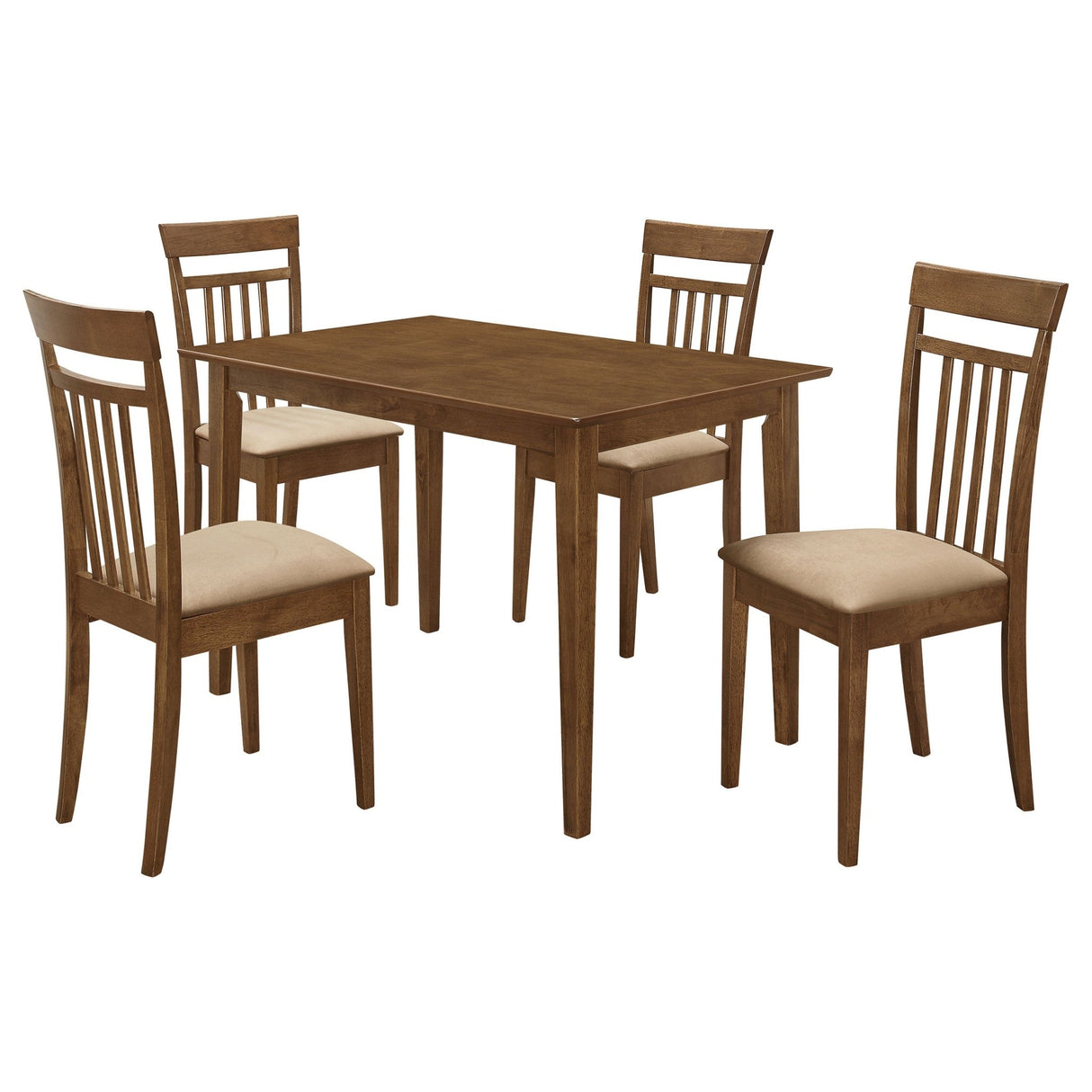 Robles 5 - piece Dining Set Chestnut and Tan | Coaster | Home Elegance USA