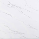 Venera Rectangular 79-inch Faux Marble Dining Table White - Home Elegance USA