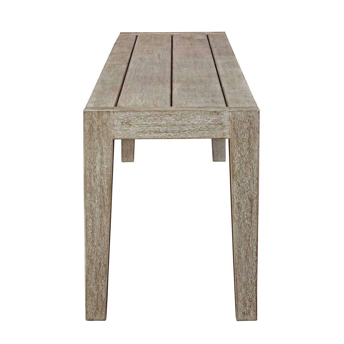 Kirkham Wooden Outdoor Bench - Gray by Uttermost - View 5