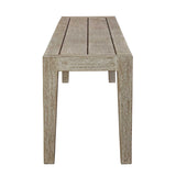 Kirkham Wooden Outdoor Bench - Gray by Uttermost - View 5