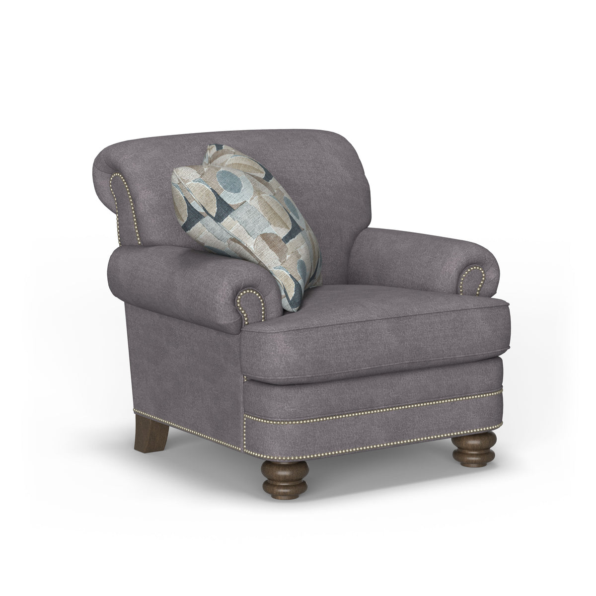 Bay Bridge Fabric Chair, Nailhead Trim | Flexsteel