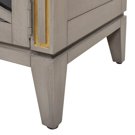 Dauphin 71' TV Stand Storage Display Console Table, Grey Cashmere Wood - sold by Home Elegance USA