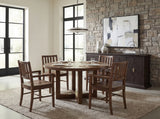 Driftwood Splatback Arm Chair (Set of 2) Worn Saddle - Dark Brown by Hooker Furniture - View 2