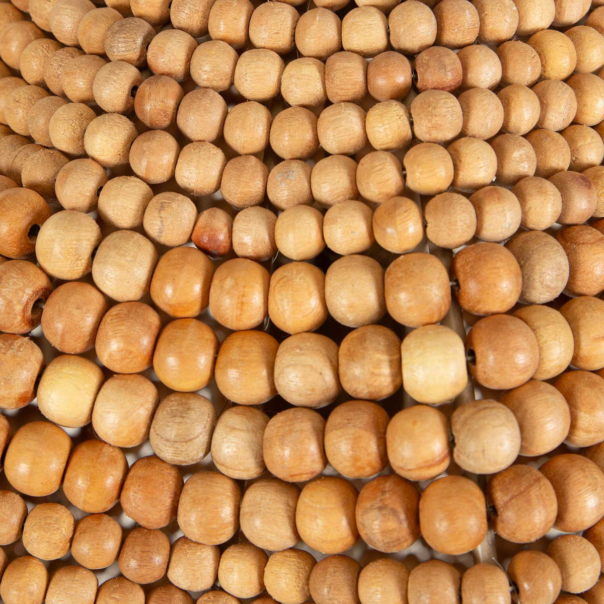 Kauri 1 Light Wooden Bead Pendant Brass / Woodtone - Light Brown by Uttermost - View 7