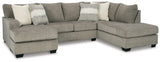 Ashley Stone Creswell 15305S1 2 - Piece Sectional with Chaise - Chenille | Home Elegance USA