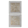 Unpredictable Hand Painted Canvases (Set of 2) - Gray by Uttermost - View 1