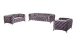 Delilah Modern Grey Fabric Sofa Set - View Image 1