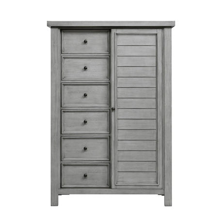 Logandale Antique Gray Platform Storage Bedroom Set – Homelegance - sold by Home Elegance USA