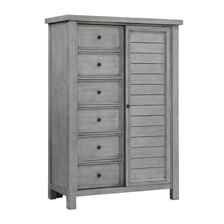 Logandale Antique Gray Platform Storage Bedroom Set – Homelegance - sold by Home Elegance USA