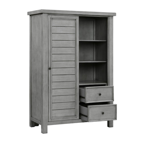 Logandale Antique Gray Platform Storage Bedroom Set – Homelegance - sold by Home Elegance USA