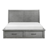 Logandale Antique Gray Platform Storage Bedroom Set – Homelegance - Home Elegance USA