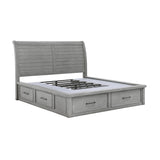 Logandale Antique Gray Platform Storage Bedroom Set – Homelegance - Home Elegance USA