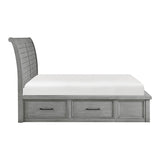 Logandale Antique Gray Platform Storage Bedroom Set – Homelegance - Home Elegance USA