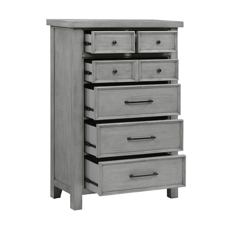 Logandale Antique Gray Platform Storage Bedroom Set – Homelegance - sold by Home Elegance USA