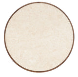 Eleana Marble Top Round End Table Medium Wood - Beige / Dark Brown by Hooker Furniture - View 6