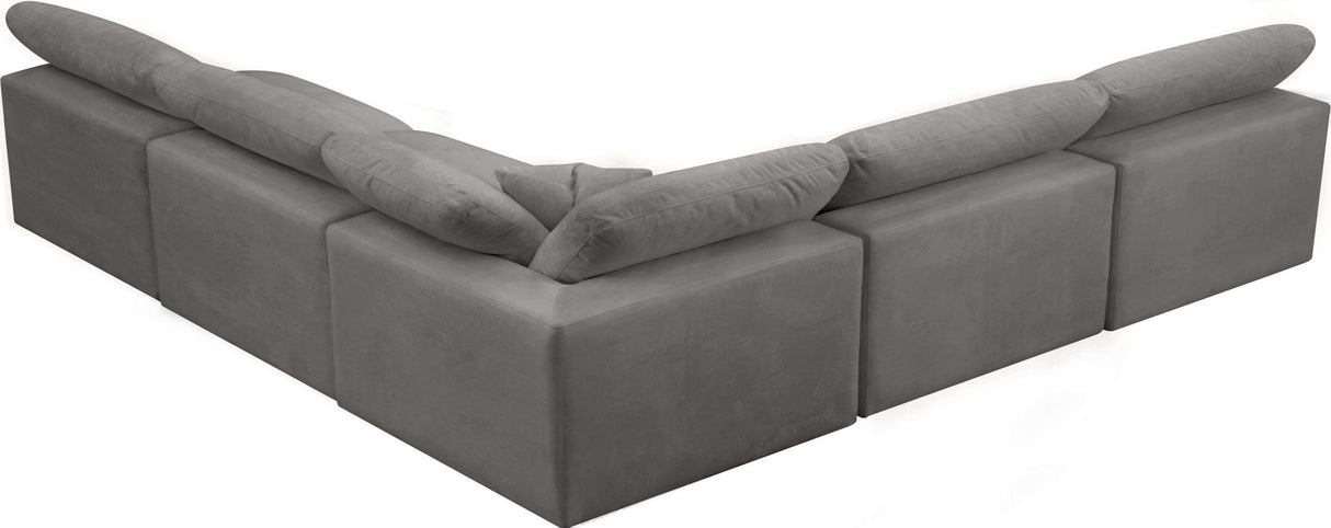 Cozy - Modular Sectional Cloud - Grey - Fabric - 634Grey - Sec5B - Home Elegance USA - 5