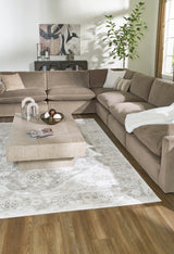 Ashley Cocoa Sophie 15706S6 6 - Piece Sectional with Chaise - Velvet - 15706S6 - Home Elegance USA - 2