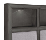 Cama con plataforma Wittenberry Eastern King en gris 1573K-1Ek* | Homelegance