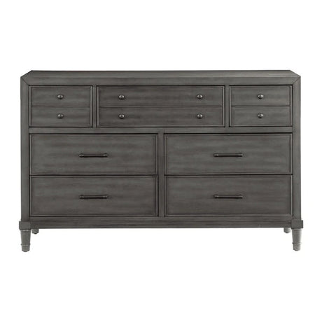 Wittenberry 5 Piece Queen Platform Bedroom Set In Gray 1573-1-5Set | Homelegance - sold by Home Elegance USA