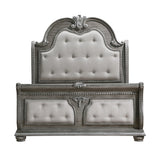 Bennington Gray Sleigh Bed Bedroom Set with Marble Tops – Homelegance - Home Elegance USA