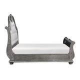 Bennington Gray Sleigh Bed Bedroom Set with Marble Tops – Homelegance - Home Elegance USA