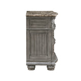 Bennington Gray Sleigh Bed Bedroom Set with Marble Tops – Homelegance - Home Elegance USA