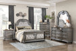 Bennington Gray Sleigh Bed Bedroom Set with Marble Tops – Homelegance - sold by Home Elegance USA