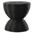 Bongo Black Rattan Side Table by Uttermost - View 1