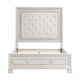 Theodora Pearl White Bedroom Set with Tufted Headboard – Modern Classic 1596