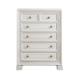 Theodora Pearl White Bedroom Set with Tufted Headboard – Modern Classic 1596