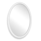 Bali Ribbed Oval Mirror - White by Uttermost - View 1