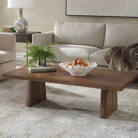 Glenmore Wood Coffee Table Woodtone - Dark Brown by Uttermost - View 2