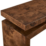Naoko Burl Wood Console Table Woodtone - Dark Brown by Uttermost - View 7