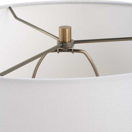 Acosta Ribbed Table Lamp - Gray / Bronze by Uttermost - View 7