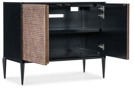 Melange Boucle Accent Chest - Black / Dark Brown by Hooker Furniture - View 3