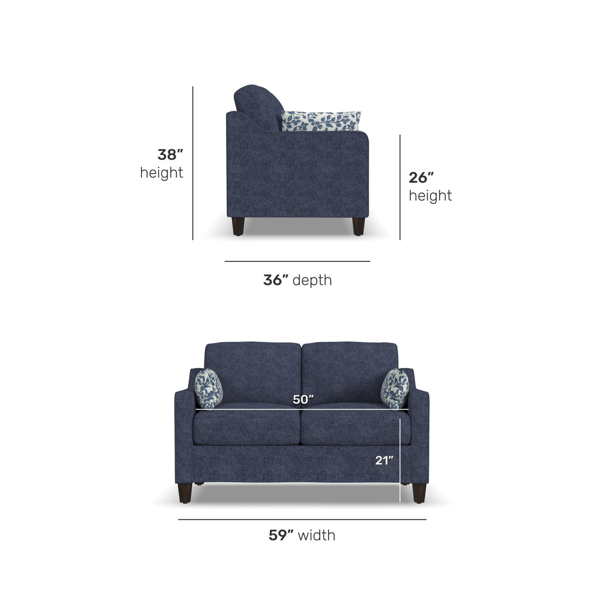 Drew Fabric Loveseat | Flexsteel