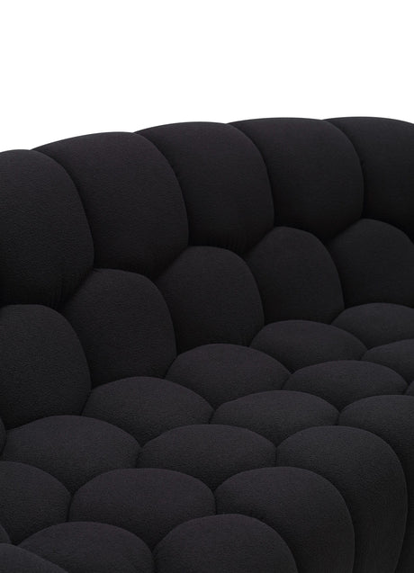 Divani Casa Yolonda - Modern Curved Black Fabric Sofa | VIG - Home Elegance USA