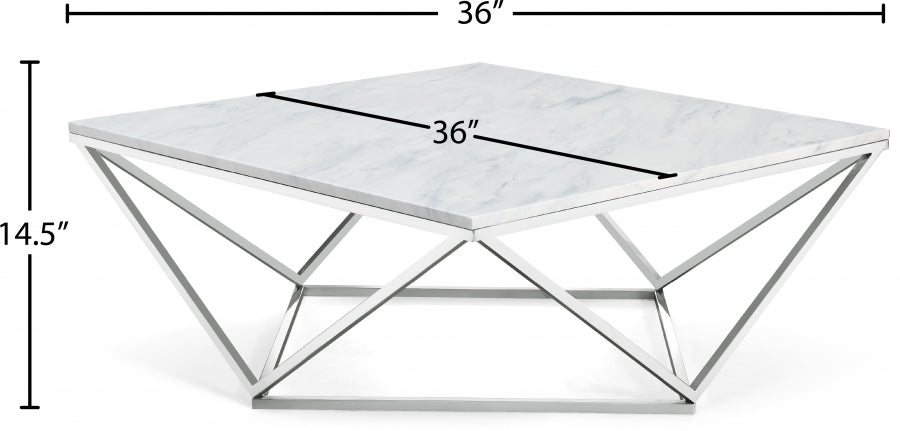 Skyler 3 Piece Occasional Table Set In Chrome - 244-3Set | Meridian - sold by Home Elegance USA