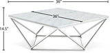 Skyler 3 Piece Occasional Table Set In Chrome - 244-3Set | Meridian - sold by Home Elegance USA