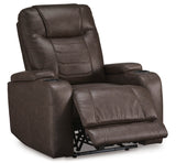 Power Recliner Schooner Rocks Black Fabric | Ashley Furniture - 2