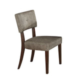 Acme - Drake Side Chair (Set-2) 16252 Gray Fabric & Espresso Finish