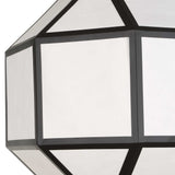 Hoi An 4 Light Geometric Chandelier - Black by Uttermost - View 8