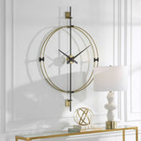 Time Flies Modern Wall Clock - Yellow by Uttermost - View 3