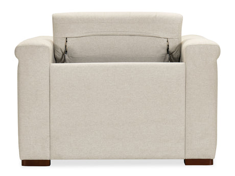 Savion Deux Power Recliner With Power Headrest - Beige by Hooker Furniture - View 5