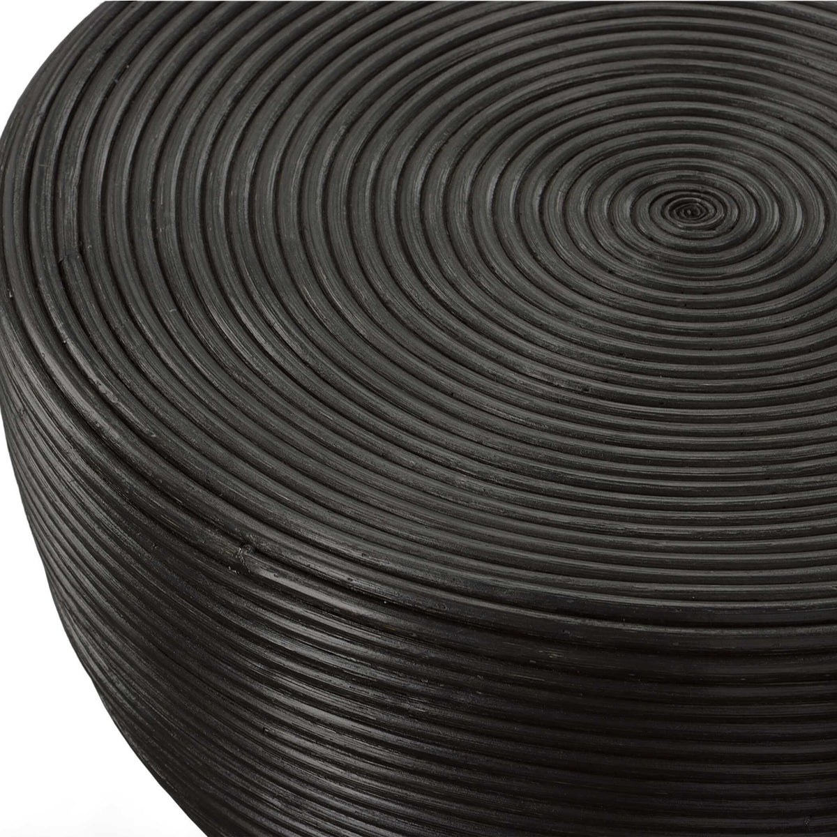 Bongo Black Rattan Side Table by Uttermost - View 5
