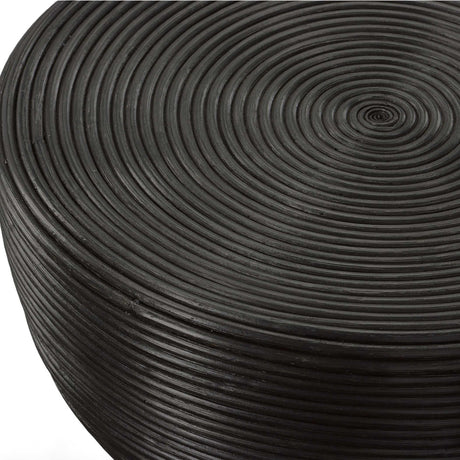 Bongo Black Rattan Side Table by Uttermost - View 5