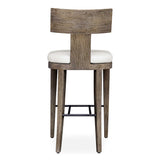 Cellini Outdoor Bar Stool - Dark Brown / White by Uttermost - View 4