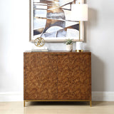 Jethro Burl 2 Door Cabinet Woodtone - Light Brown by Uttermost - View 2