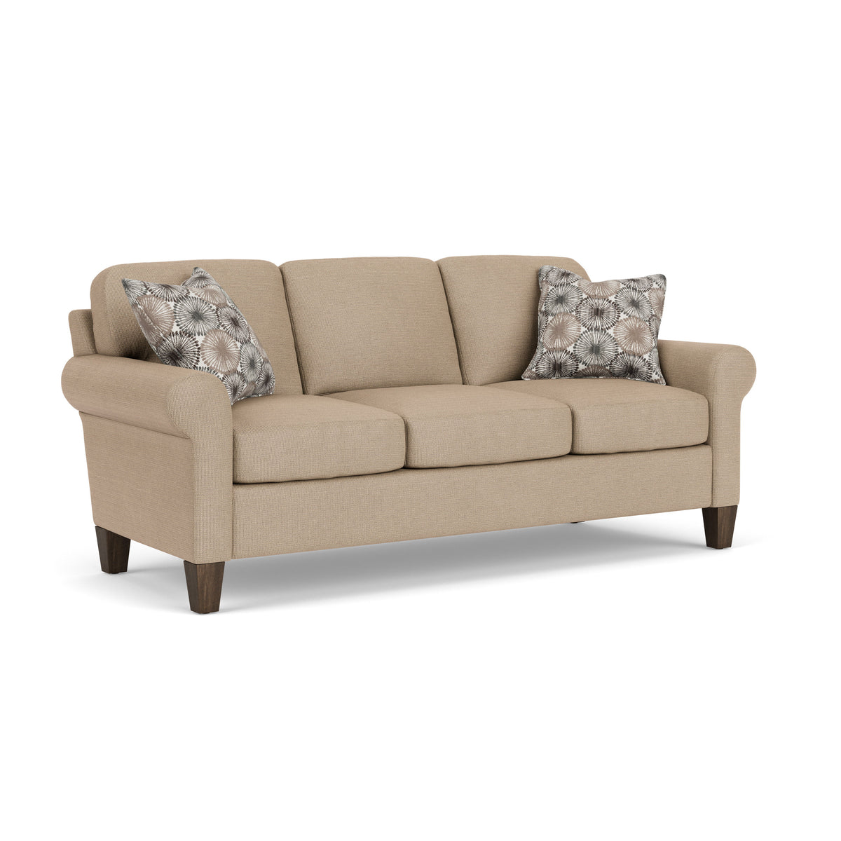 Moxy Fabric Sofa, Curved Sock Arms | Flexsteel