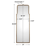 Adelasia Mirror - Gold by Uttermost - View 5